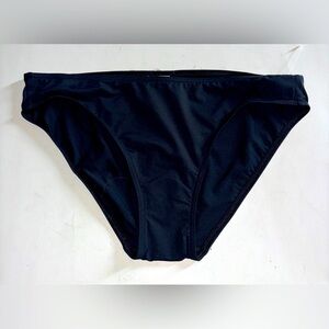 Calvin Klein Hipster Black Bottom Women L Full Coverage NEW‎ Beach Surf Vacation